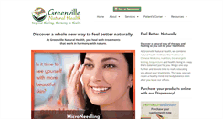 Desktop Screenshot of greenvillenaturalhealth.com